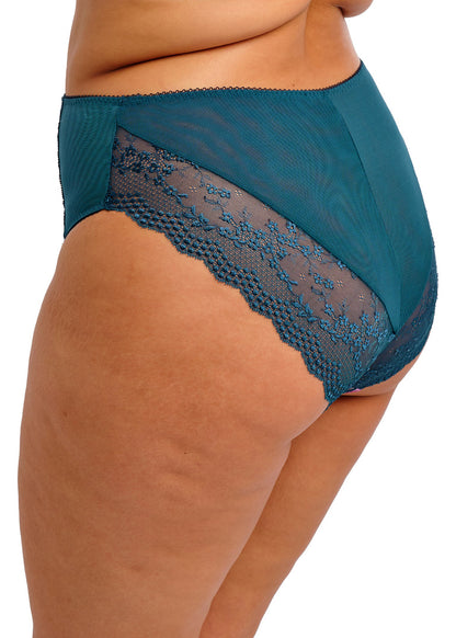 Elomi - Lucie High Leg Brief in Teal Floral