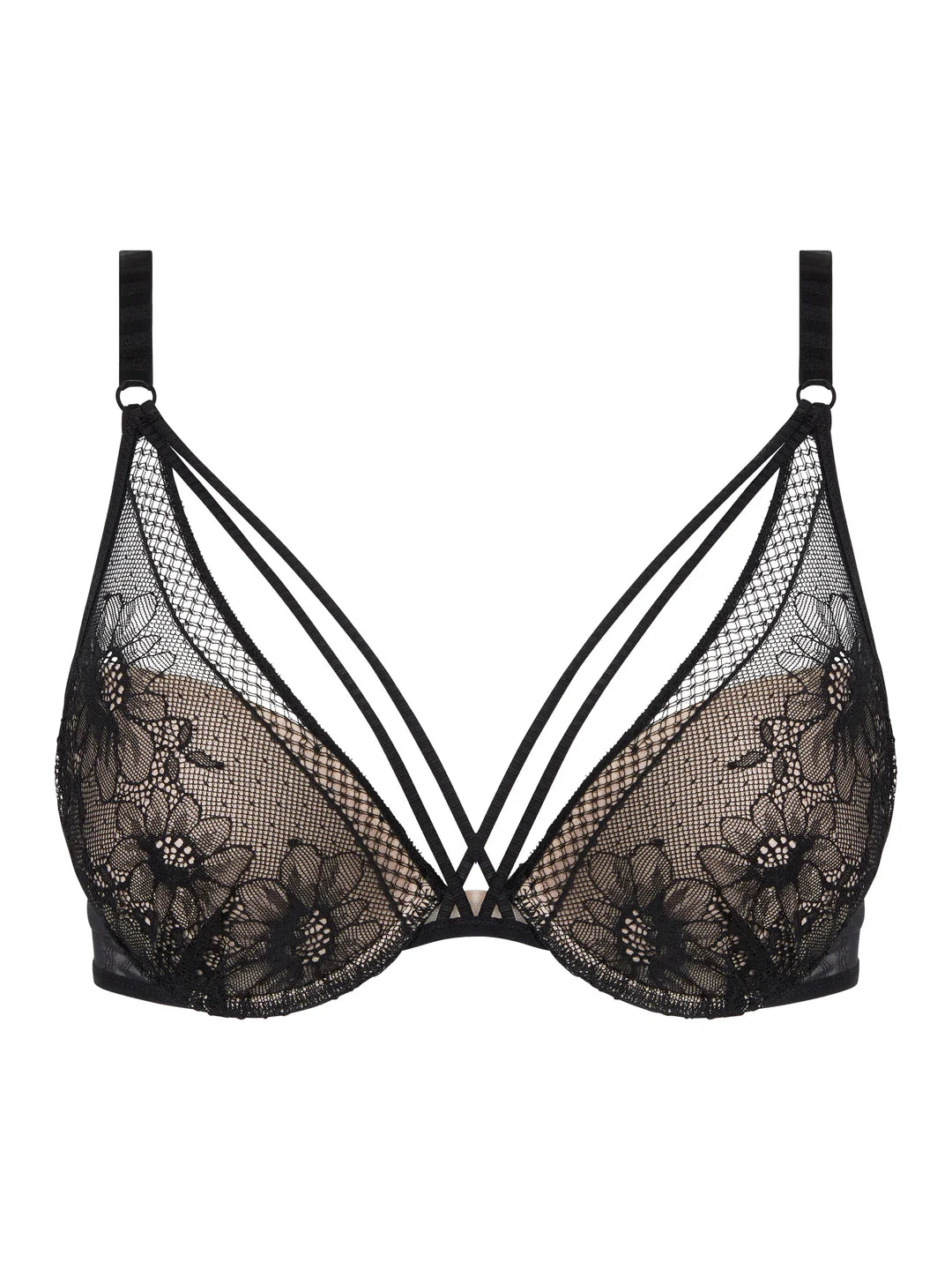 PASSIONATA - REBECCA PLUNGE BRA IN BLACK