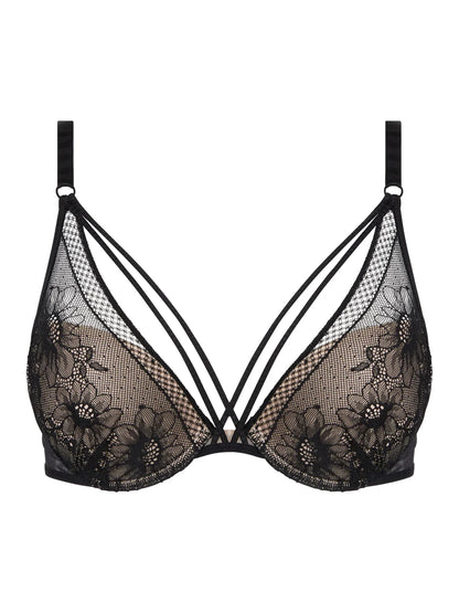 PASSIONATA - REBECCA PLUNGE BRA IN BLACK