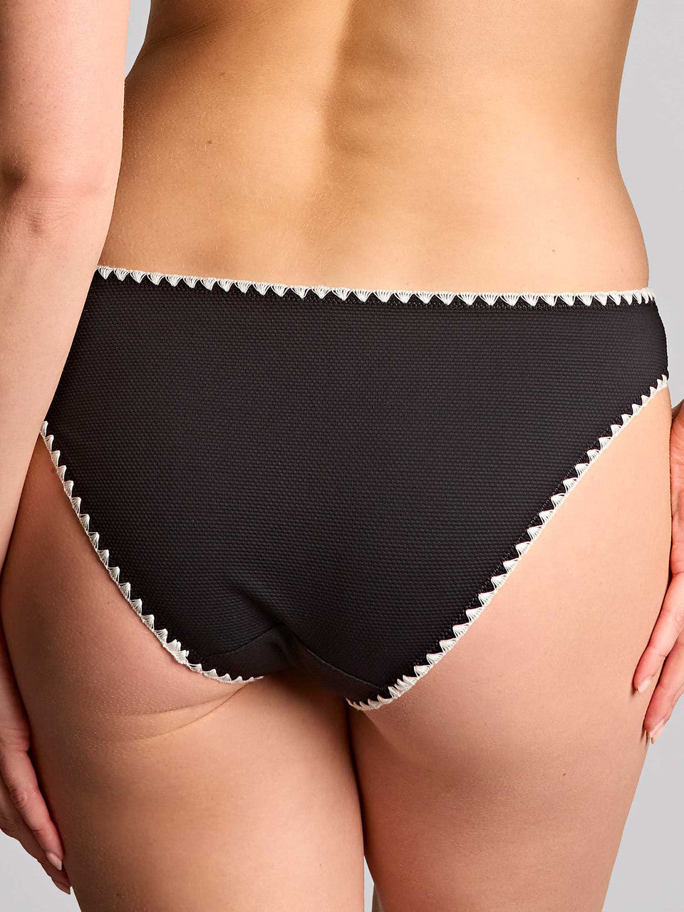 PANACHE - Aurora Brazilian Brief in Black and White