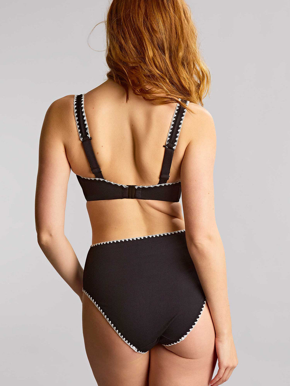 PANACHE - Aurora High Waist Brief in Black and White