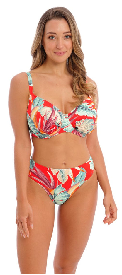 FANTASIE - BAMBOO GROVE FULL CUP BIKINI TOP IN HOT CHILLI