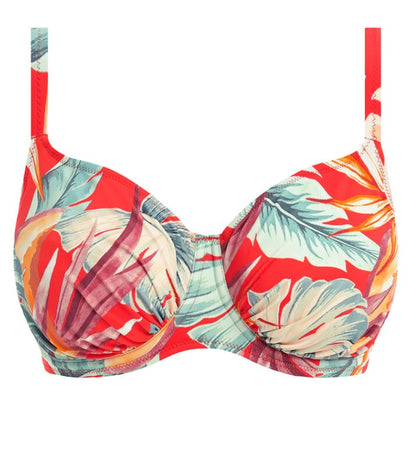 FANTASIE - BAMBOO GROVE FULL CUP BIKINI TOP IN HOT CHILLI