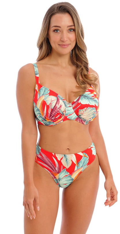 FANTASIE - BAMBOO GROVE MID RISE BIKINI BRIEF IN HOT CHILLI