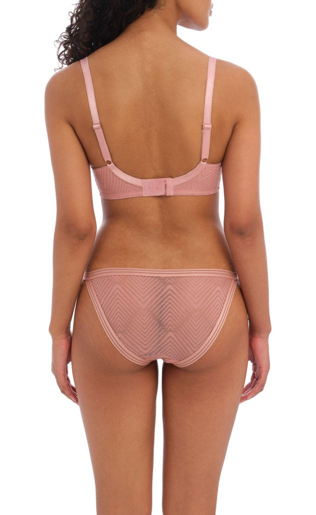 FREYA - TAILORED HIGH APEX PLUNGE BRA IN ASH ROSE