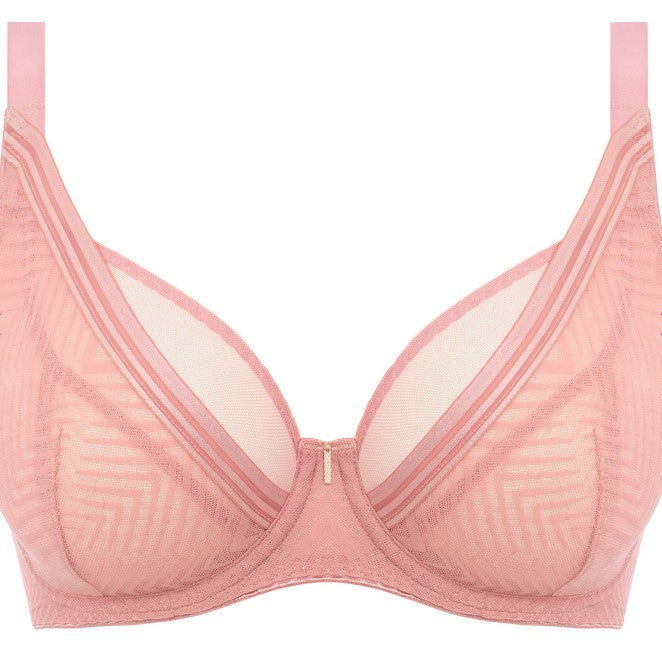 FREYA - TAILORED HIGH APEX PLUNGE BRA IN ASH ROSE