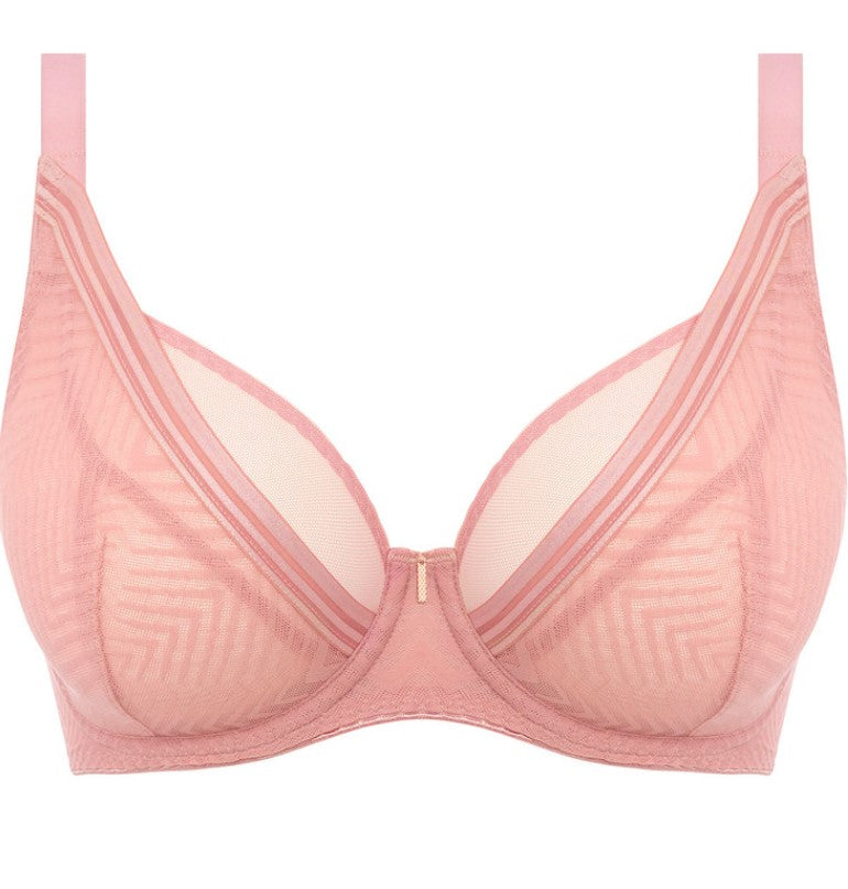 FREYA - TAILORED HIGH APEX PLUNGE BRA IN ASH ROSE