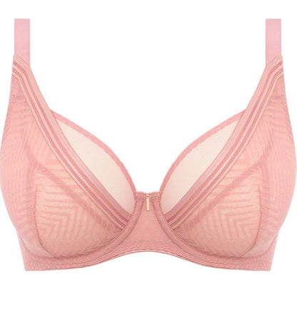 FREYA - TAILORED HIGH APEX PLUNGE BRA IN ASH ROSE