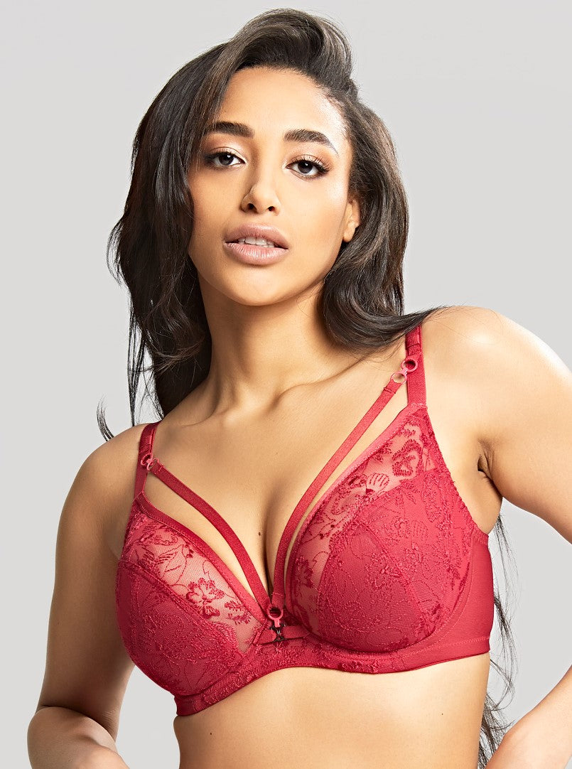 PANACHE - YASMIN PLUNGE BRA IN RUBY