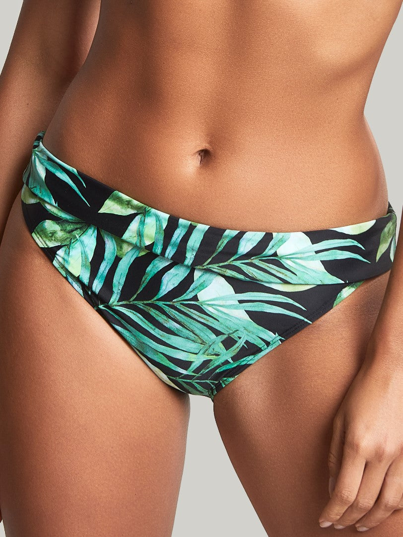 PANACHE - BALI FOLD BIKINI BRIEF IN PALM PRINT