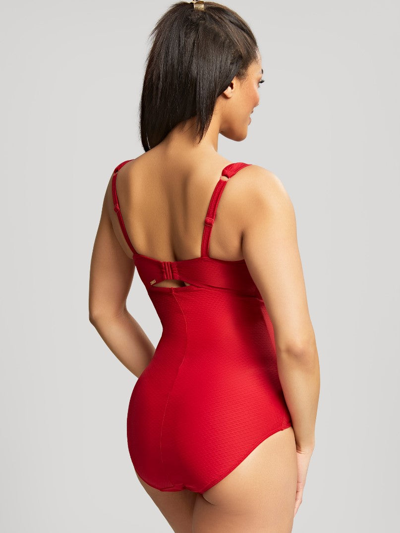 PANACHE - MARIANNA BALCONY SWIMSUIT IN CRIMSON