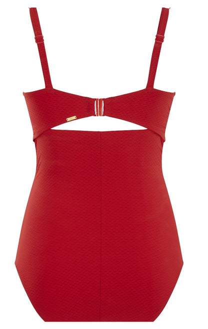 PANACHE - MARIANNA BALCONY SWIMSUIT IN CRIMSON