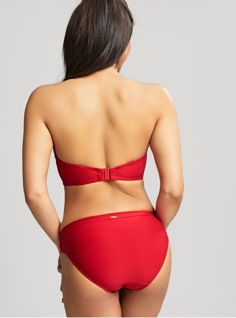 PANACHE - MARIANNA BANDEAU BIKINI TOP IN CRIMSON