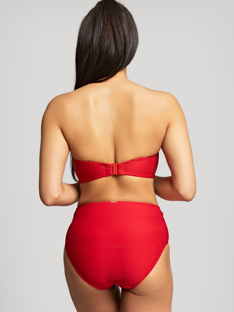 PANACHE - MARIANNA BANDEAU BIKINI TOP IN CRIMSON