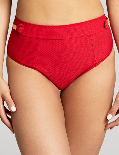 PANACHE - MARIANNA HIGH WAIST BRIEF IN CRIMSON