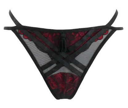 Pour moi - After hours G-String in black and red