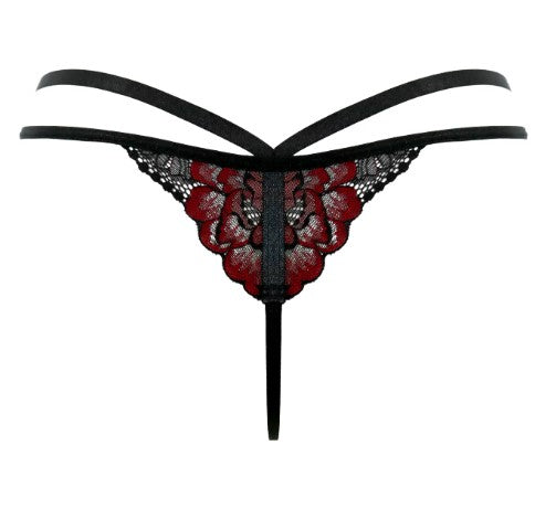 Pour moi - After hours G-String in black and red