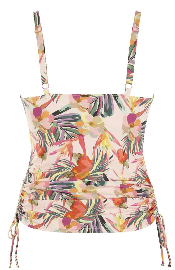 PANACHE - PARADISE TANKINI TOP IN TROPICAL PINK