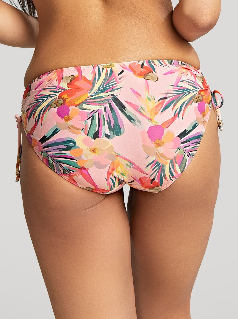 PANACHE - PARADISE MIDI BIKINI BRIEF IN TROPICAL PINK