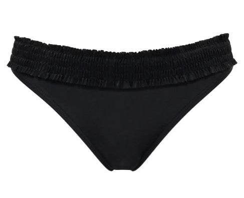 POUR MOI - FREE SPIRIT FRILL BIKINI BRIEF IN BLACK