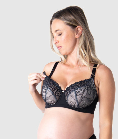 HOTMILK - TEMPTATION NURSING BRA IN BLACK