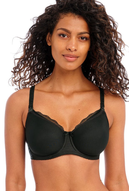 Freya - Pure moulded nursing bra in black