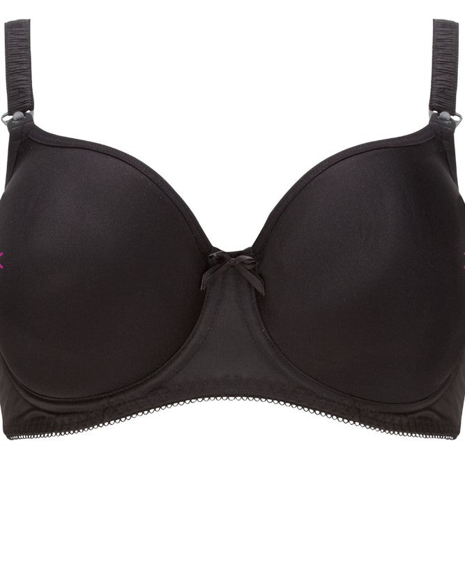 Freya - Pure moulded nursing bra in black