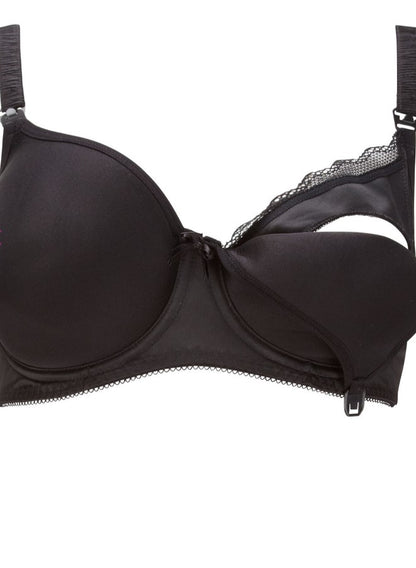 Freya - Pure moulded nursing bra in black