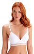 PRETTY POLLY - TRUDI NON WIRED BRA IN WHITE