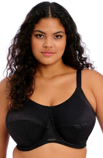 ELOMI - ENERGISE SPORTS BRA IN BLACK