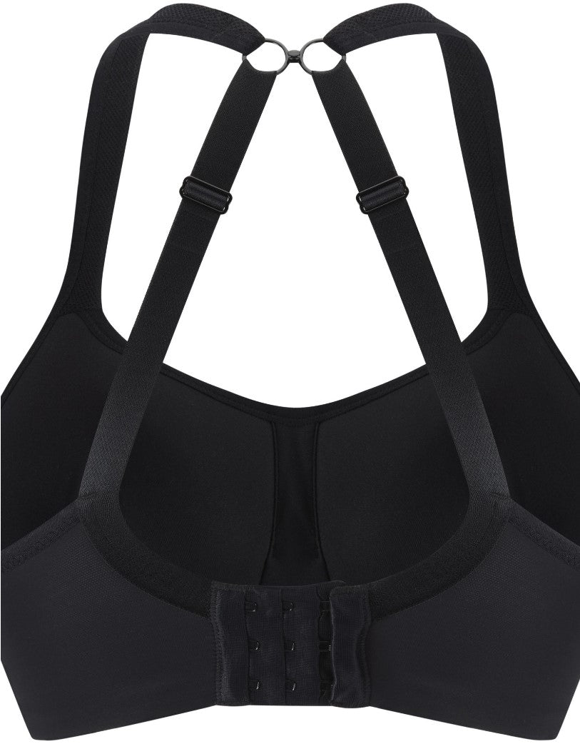 PANACHE - UNDERWIRED SPORTS BRA IN BLACK