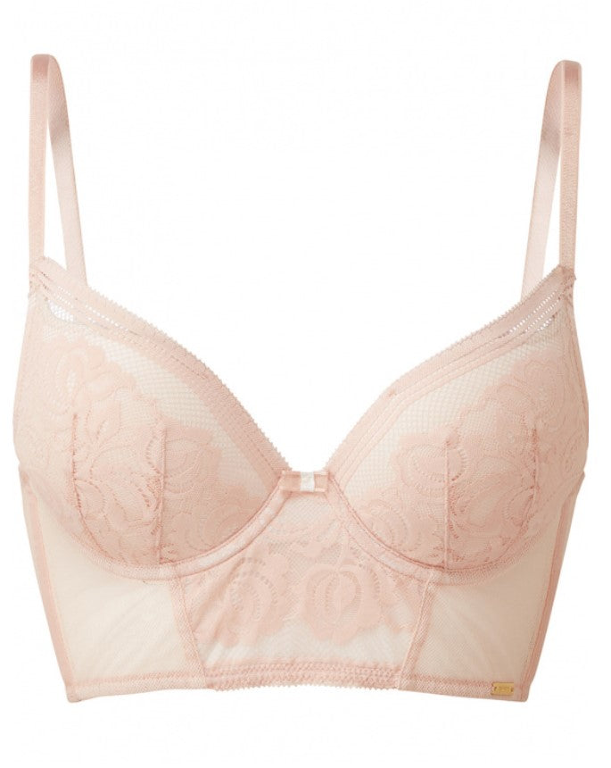 GOSSARD - ENCORE PADDED LONG LINE PLUNGE BRA IN BLUSH