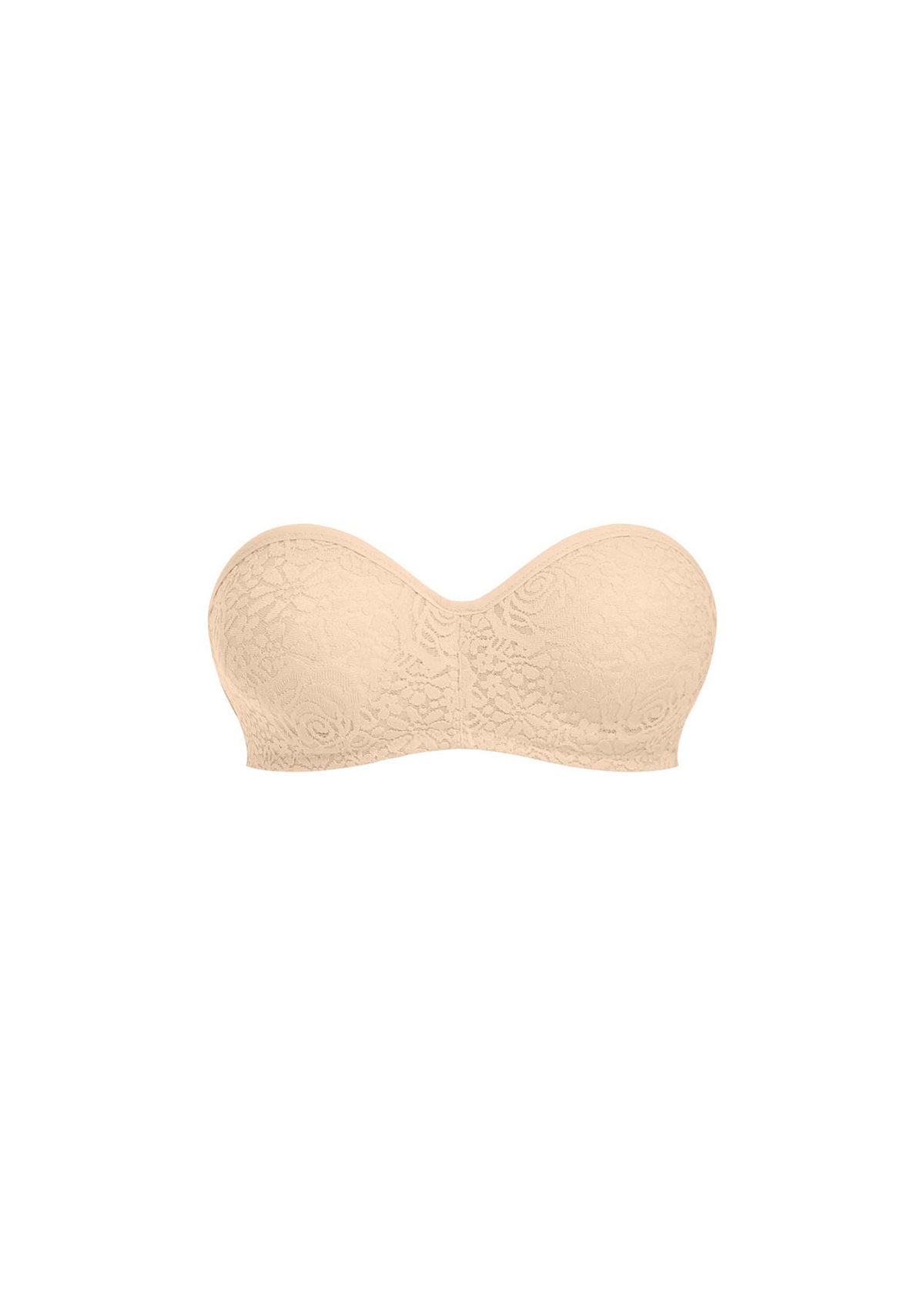 WACOAL - Halo Lace Nude Strapless Bra - Beige