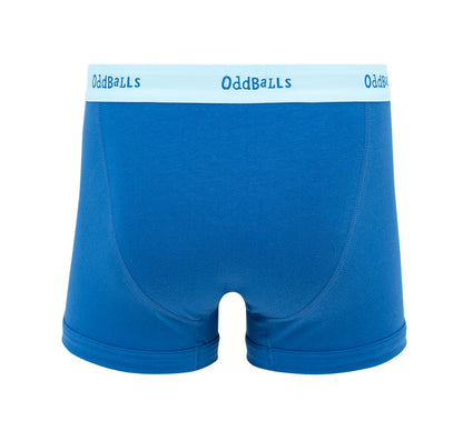 Oddballs - Glacier - Mens Cotton Boxer Shorts