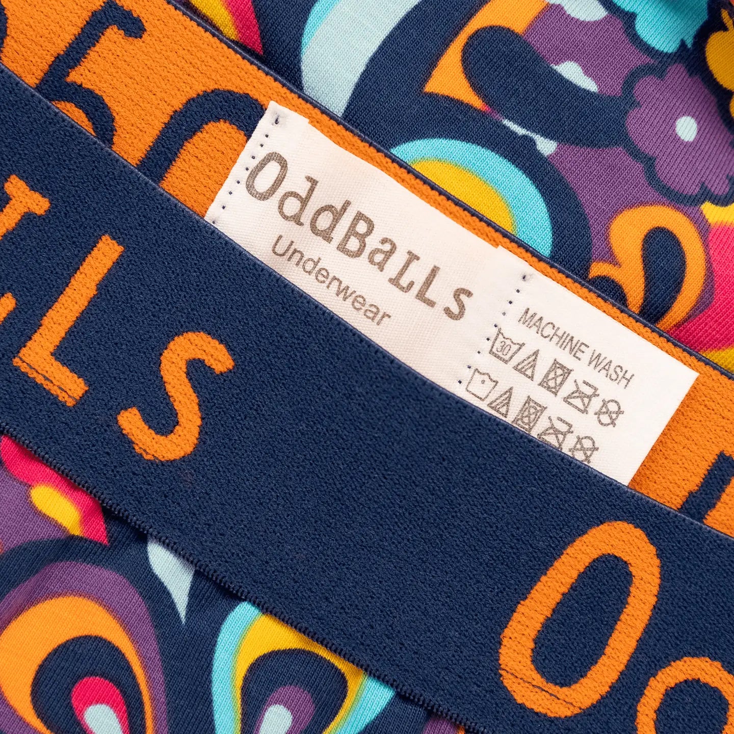 Oddballs - Peace and Love - Mens Cotton Boxer Shorts