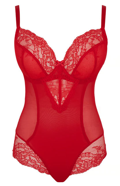 PANACHE - Ana Bodysuit in red