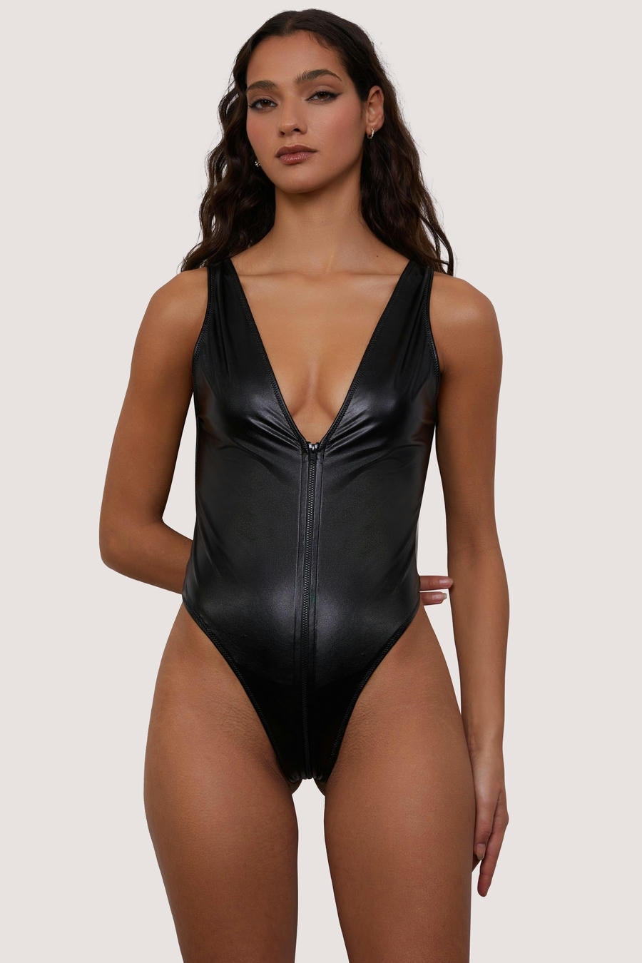 ANON SECRETS - ARYA PVC ZIP UP BLACK BODY