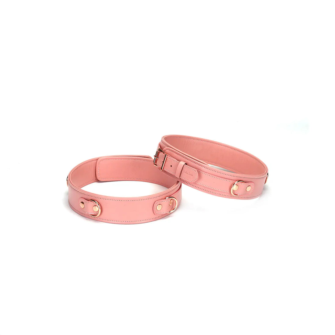 ANON SECRETS - Pink Dream LEATHER THIGH CUFFS