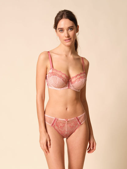 GOSSARD - Lacage Non Padded Balconette Bra in Rose