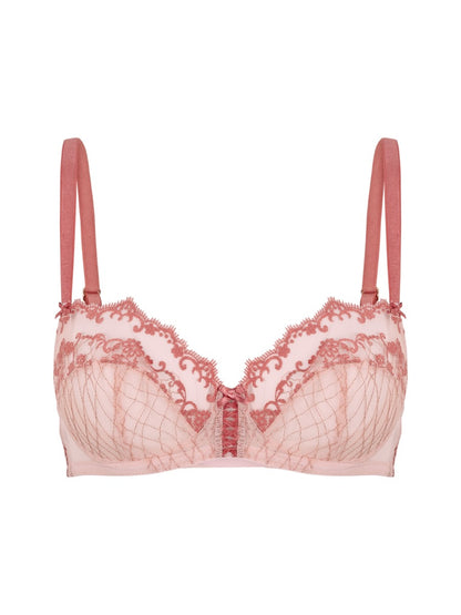 GOSSARD - Lacage Non Padded Balconette Bra in Rose