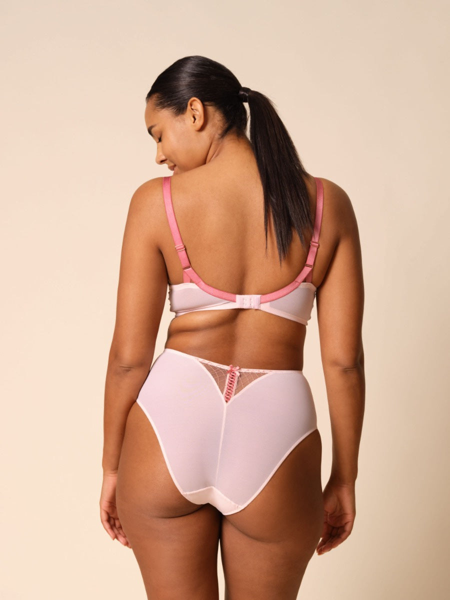 GOSSARD - Lacage High Waisted Brief in Rose