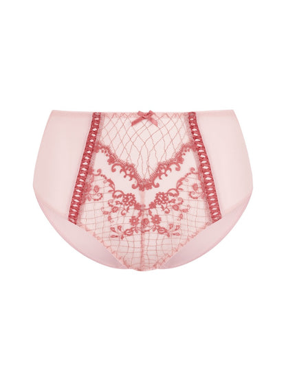 GOSSARD - Lacage High Waisted Brief in Rose