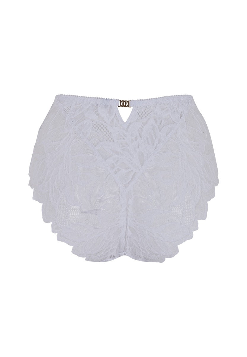 GOSSARD - Lace Soiree High Waist Brief - White