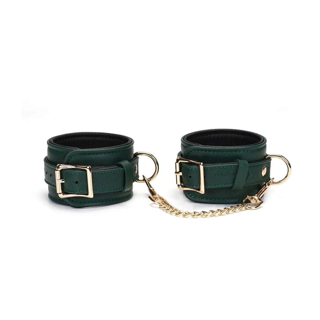 ANON SECRETS - Mossy Chic Leather Wrist Cuffs Handcuffs