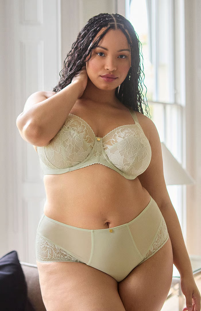 SCULPTRESSE - DREAM PLUNGE BRA IN Pistachio