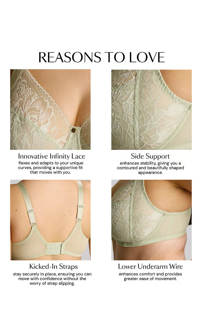 SCULPTRESSE - DREAM PLUNGE BRA IN Pistachio