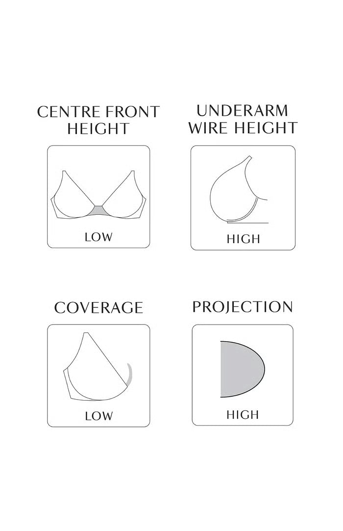 SCULPTRESSE - Sophia Full Cup Bra in Dusky Blue