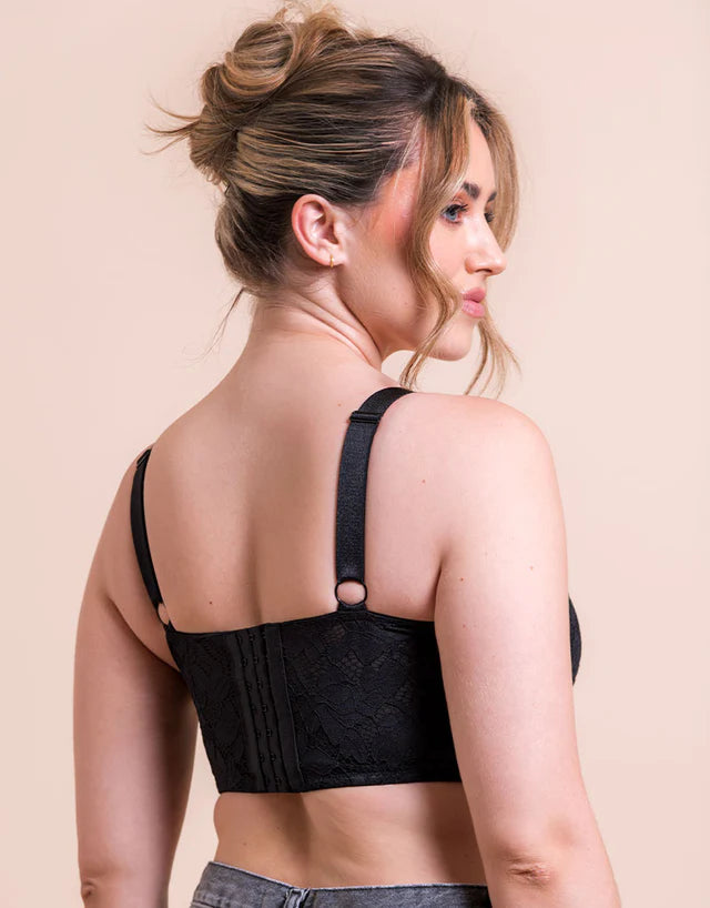CURVY KATE -  Calla Longline Corset Bra Black
