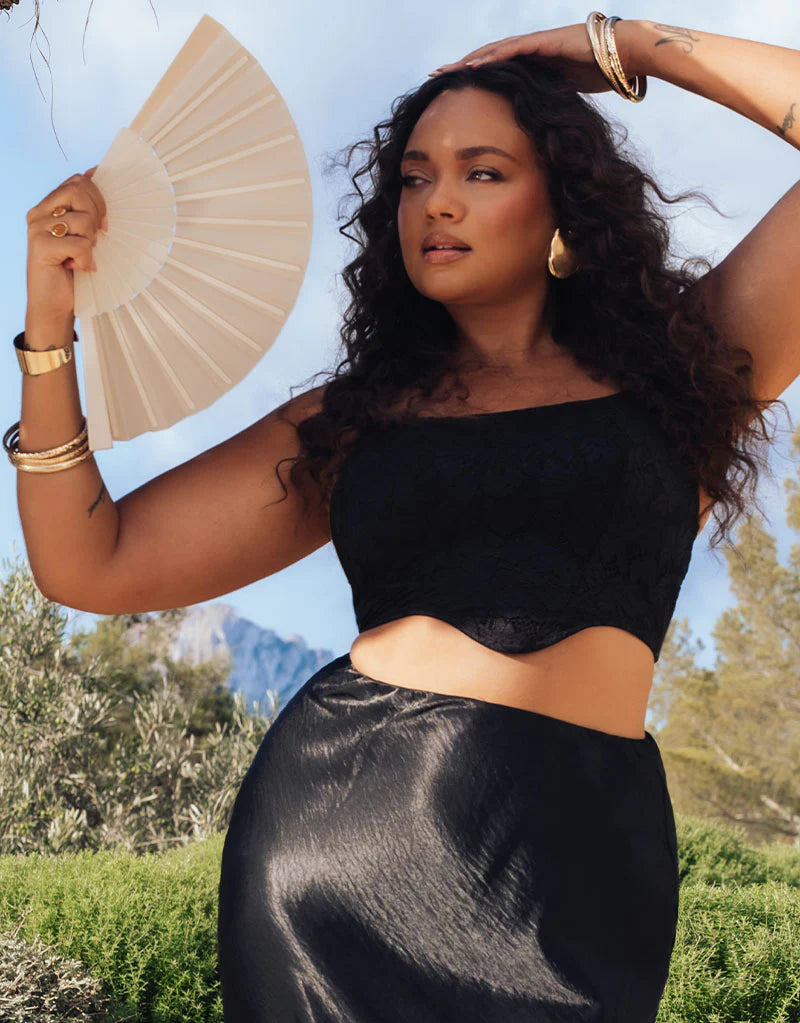 CURVY KATE -  Calla Longline Corset Bra Black