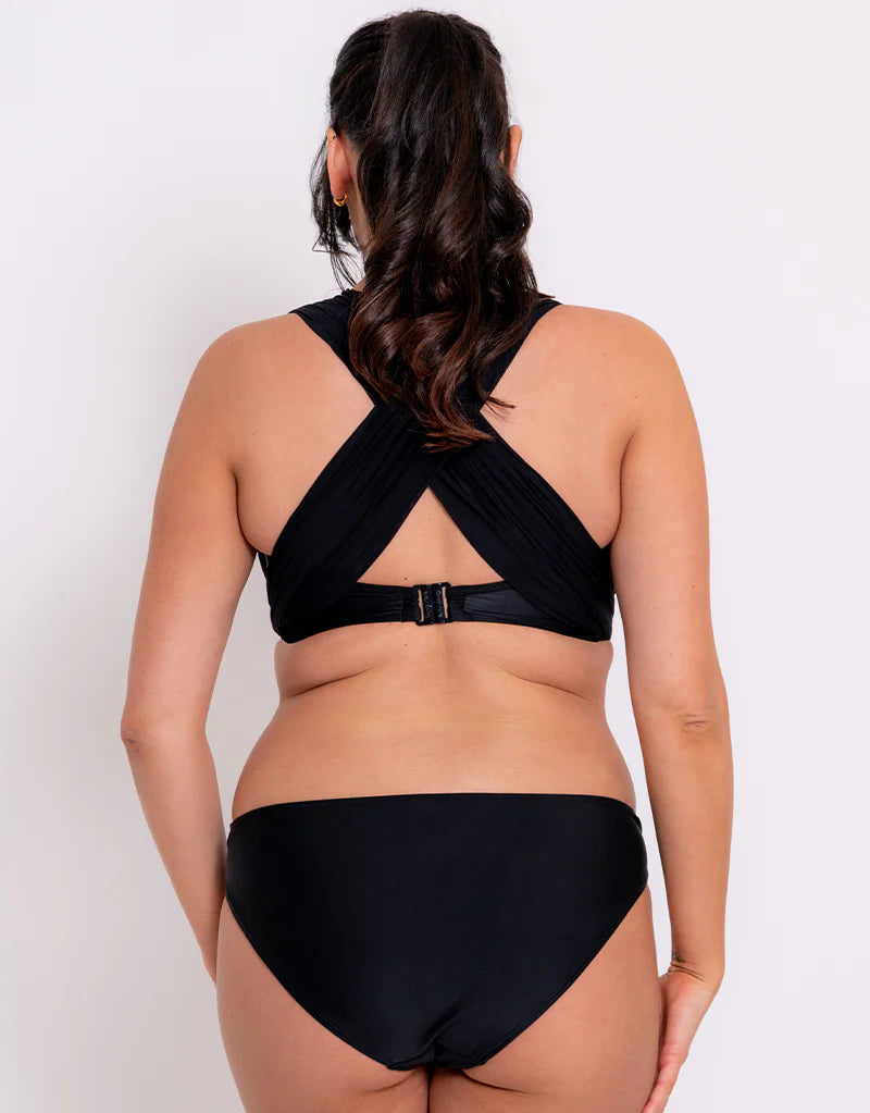 CURVY KATE - Wrapsody Bandeau Bikini Top Strapless Multiway Bikini in Black